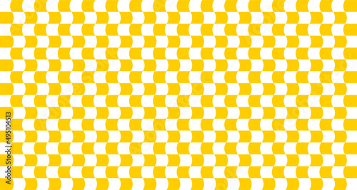 Optical illusion. Distorted chessboard