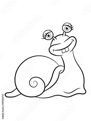 Schnecke lustig lieb 