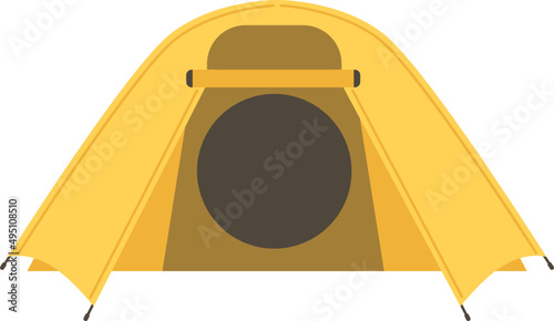 Tent Cartoon Colorful Illustration