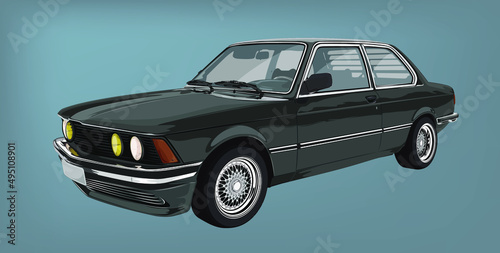 1982 Sedan Classic driver Vector EPS 8,
separated layers, quick repaint.