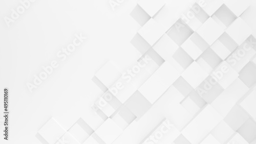 square pattern on white background,abstract high relief square,3d rendering