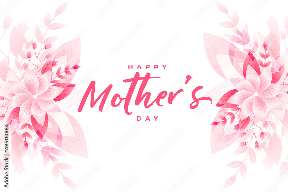 happy mother's day flower card design happy mother's day flower card design