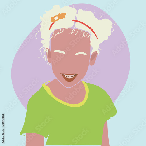 Печать
Girl in green on a blue background
minimalistic portrait, boho style