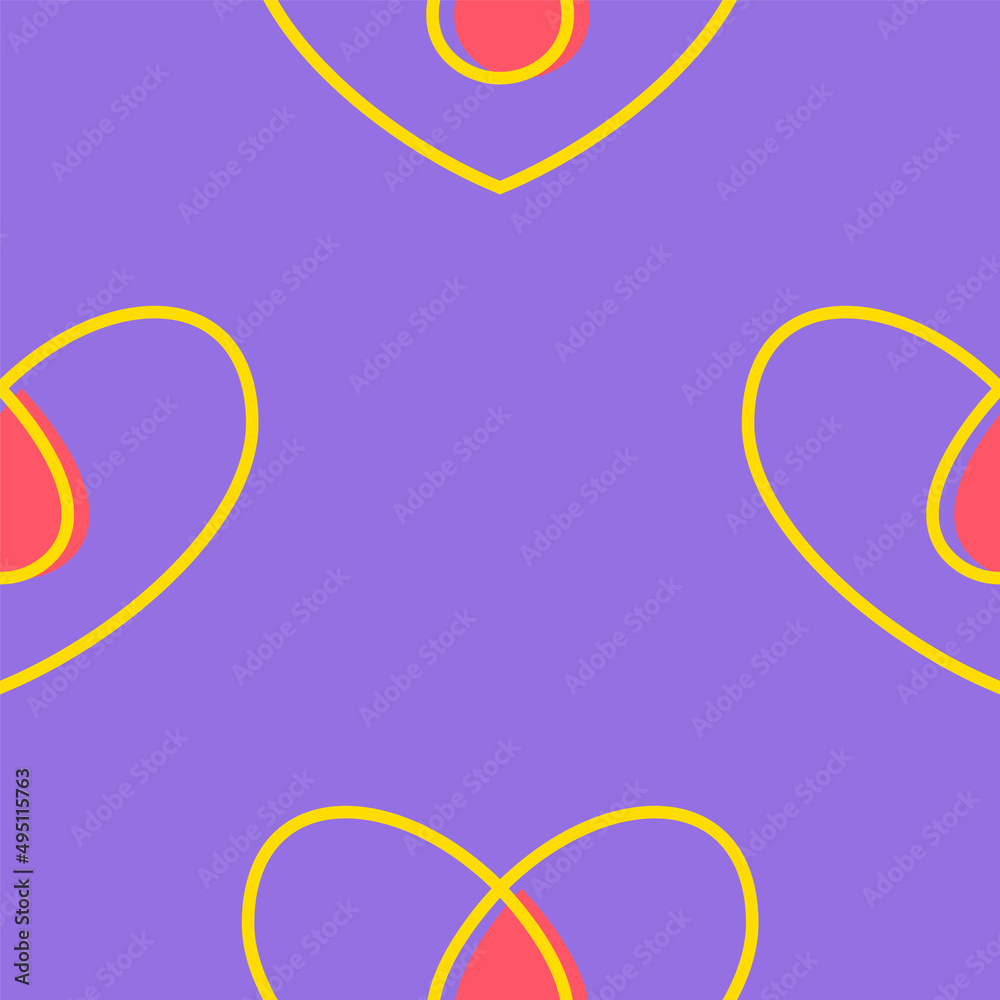 Art seamless pattern in the contour of a heart with red drop on color background. Romance graphic texture. Medical concept. Decorative print. Geometric bright wallpaper. Green outline Art seamless pattern in the contour of a heart with red drop on color background. Romance graphic texture. Medical concept. Decorative print. Geometric bright wallpaper. Green outline