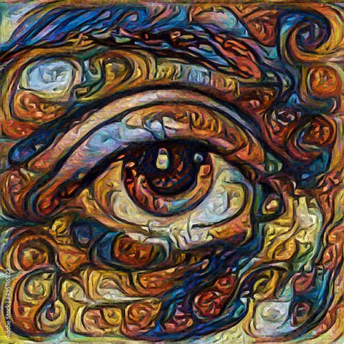 Human Eye painting.