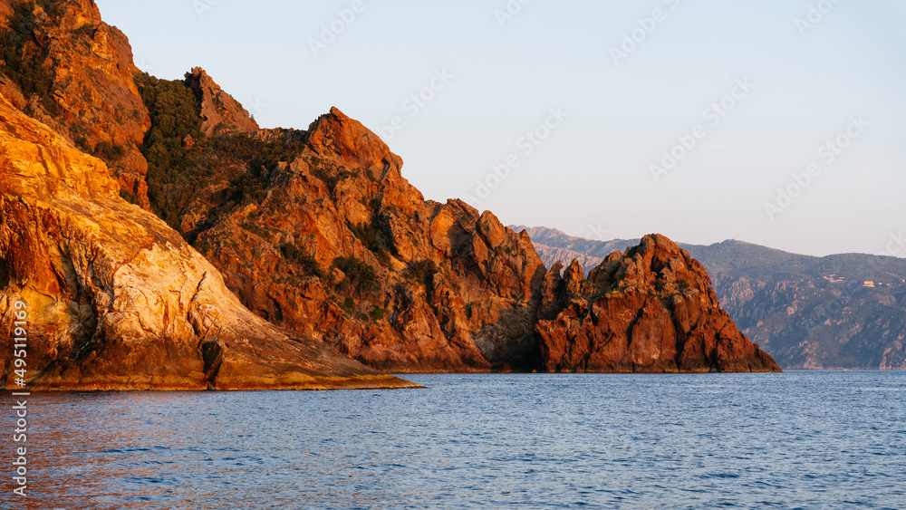 Scandola Natural Reserve, Corsica Island. Seascape, south France