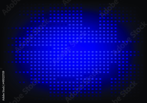 Abstract vector line blue background. Vector digital lines background. 