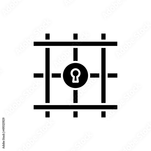 Imprisonment icon in vector. logotype