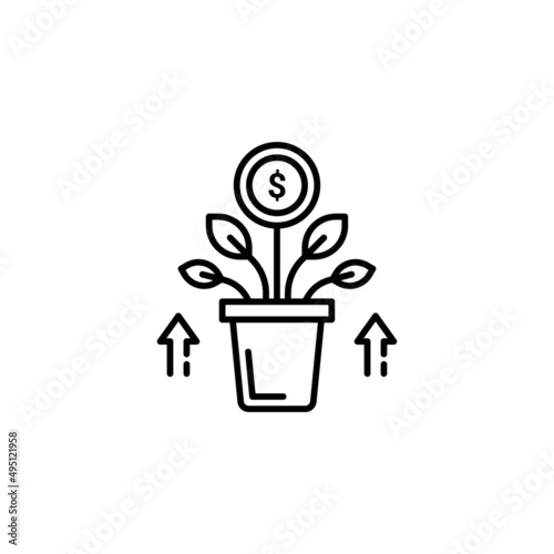 Passive Income icon in vector. logotype