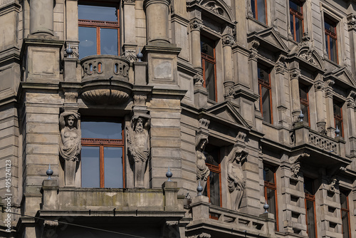 Monumental building on corner of Leidsestraat and Keizersgracht was former department store Metz & Co. Amsterdam, The Netherlands.  photo