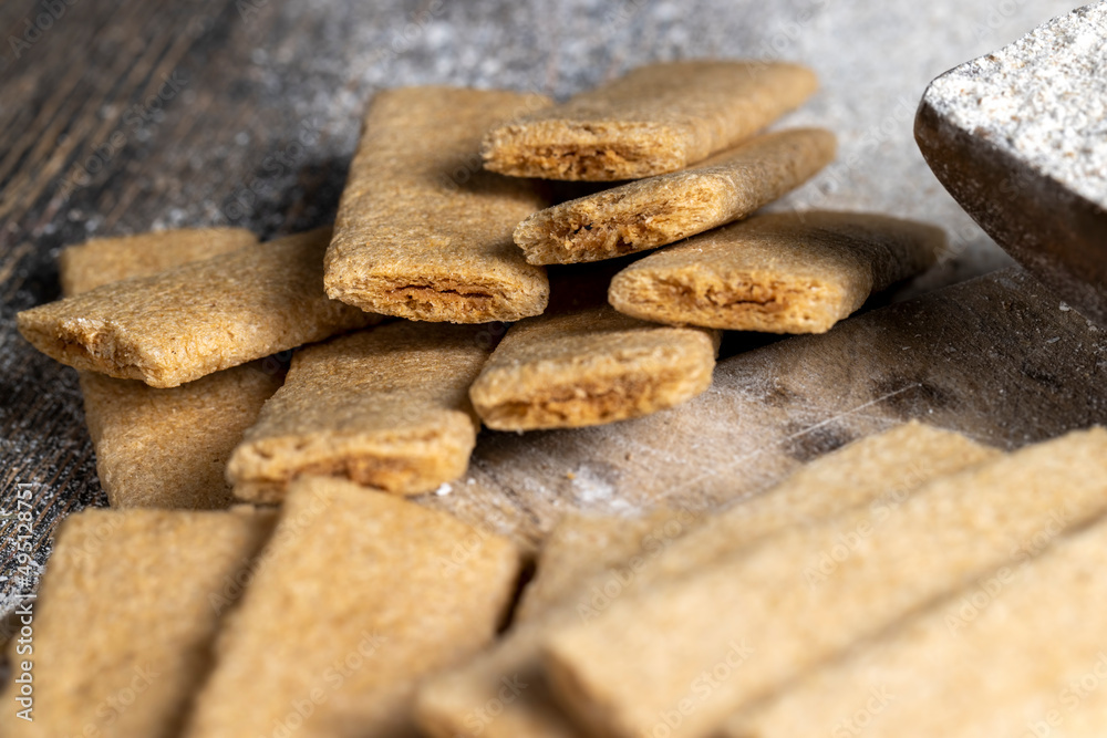 wheat long cookies stuffed with mashed different fruits wheat long cookies stuffed with mashed different fruits