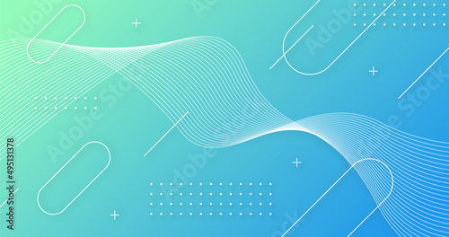abstract trendy gradient 4k background. geometric futuristic color shapes design. light green and blue gradient color. for smart tv apps ui, poster and banner tamplate, landing page site and wallpaper