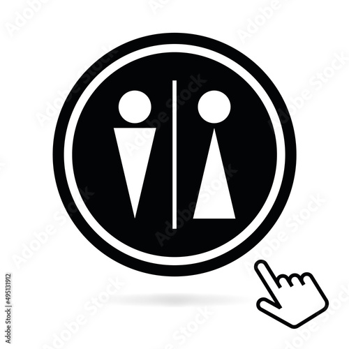 Logo toilettes.