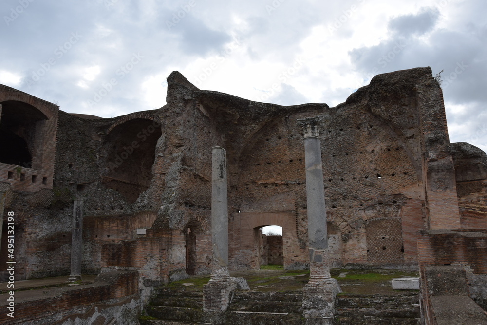 The ruins of Villa Adriana, Tivoli Italy
