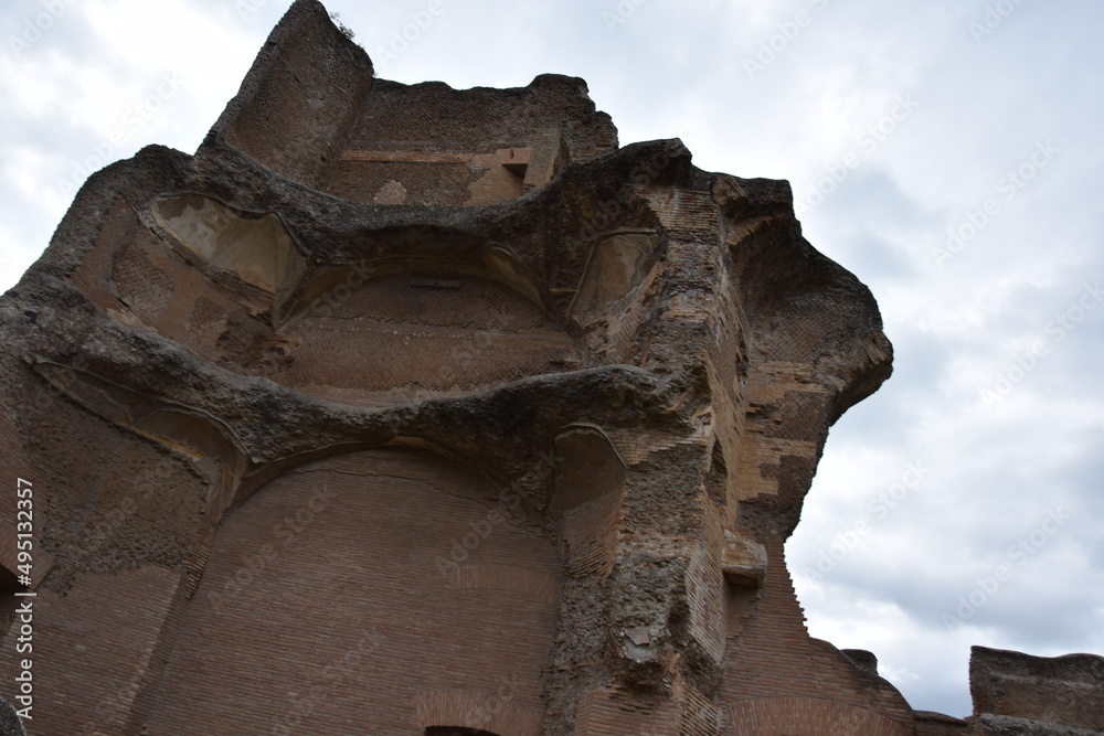 The ruins of Villa Adriana, Tivoli Italy
