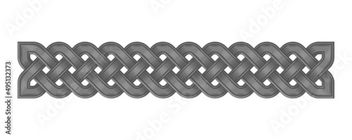 Celtic weaving interlaced border