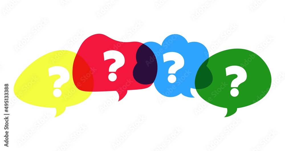 Question mark icon. Ask box logo. Vector bubbles Question mark icon. Ask box logo. Vector bubbles