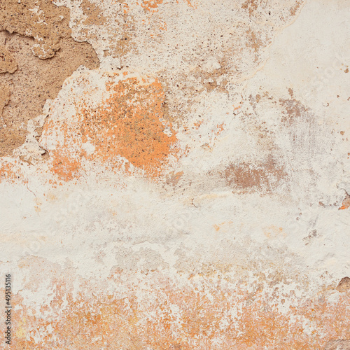 Carta da parati con effetto di cemento - Carta da parati Old cracked stone wall, dye texture. Traditional architecture, past, history, aging concepts