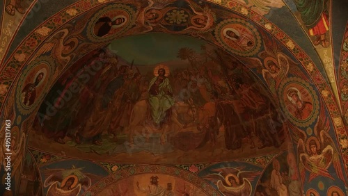 Interior Decoration of the Cathedral of the Savior on Blood in St.Peterburg