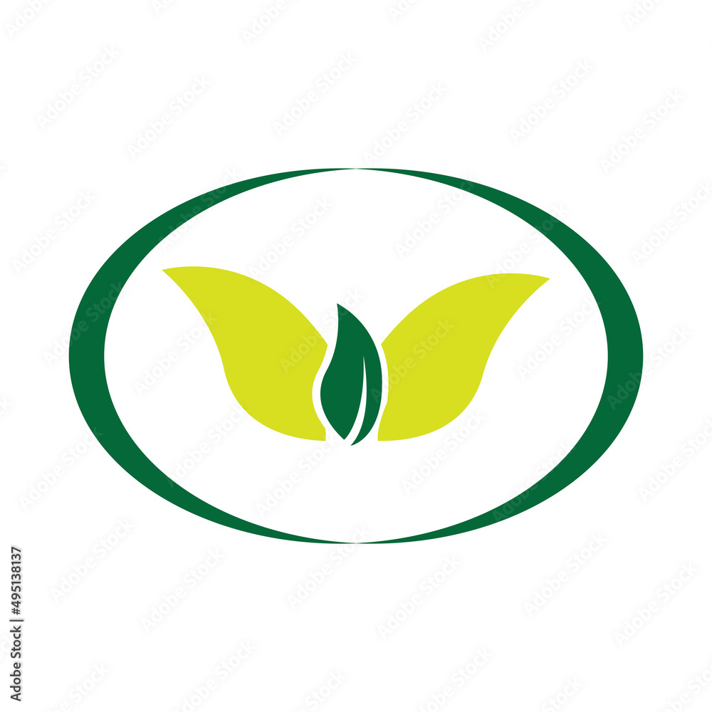 leaf logo vector template symbol and design icon leaf logo vector template symbol and design icon
