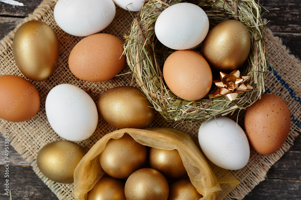 golden color egg concept of enrichment and wealth
golden color egg concept of enrichment and wealth