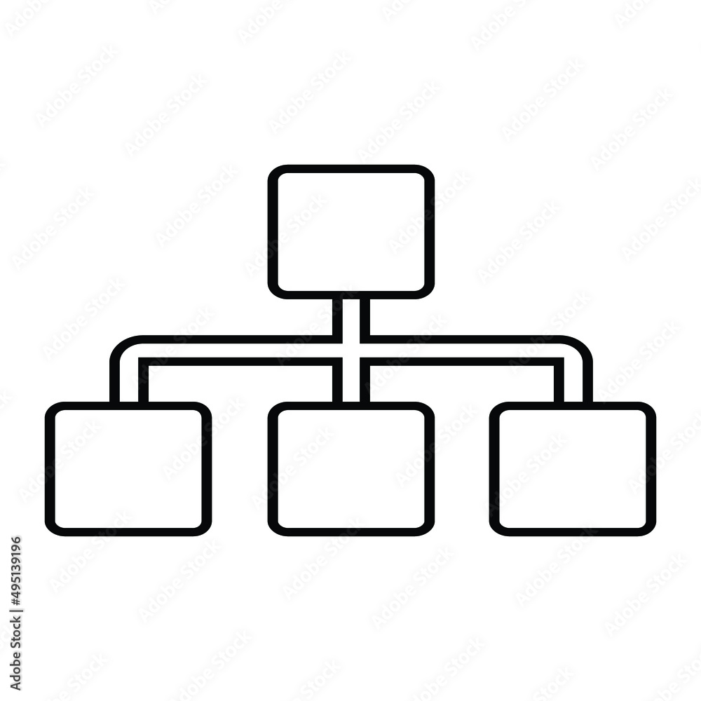 flow chart icon, Business chart icon flow chart icon, Business chart icon