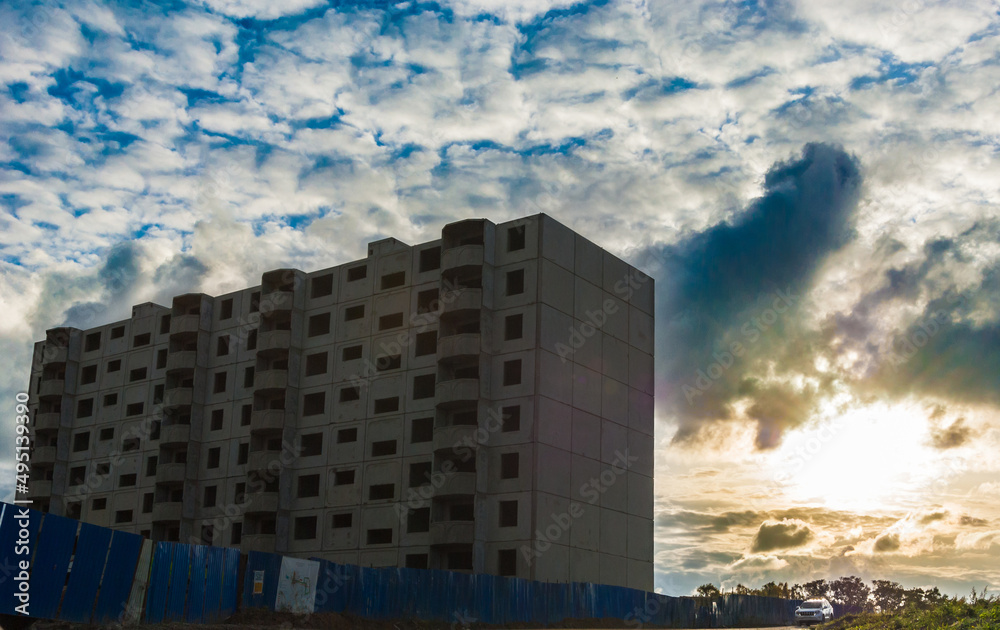 Fototapeta premium Building a house