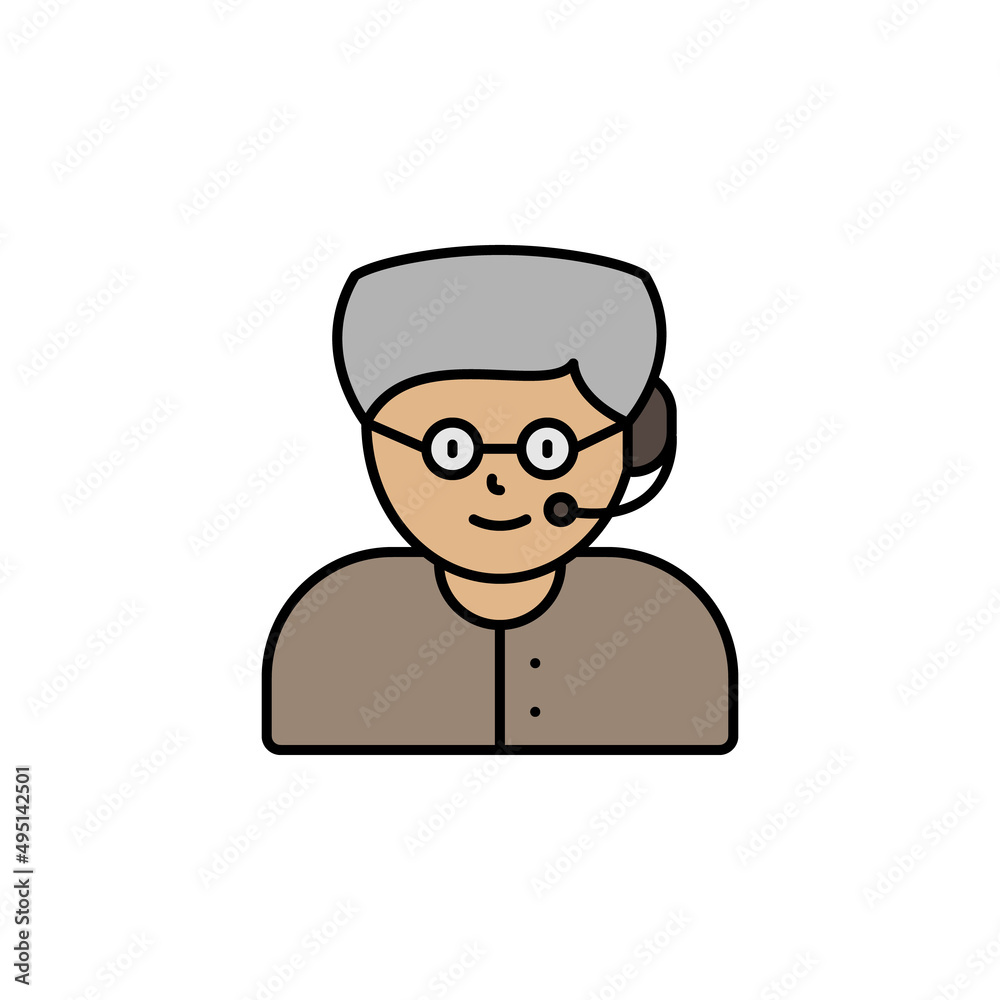 call center, avatar line icon. Elements of call centre illustration icon. Premium quality graphic design icon. Can be used for web, logo, mobile app, UI, UX call center, avatar line icon. Elements of call centre illustration icon. Premium quality graphic design icon. Can be used for web, logo, mobile app, UI, UX