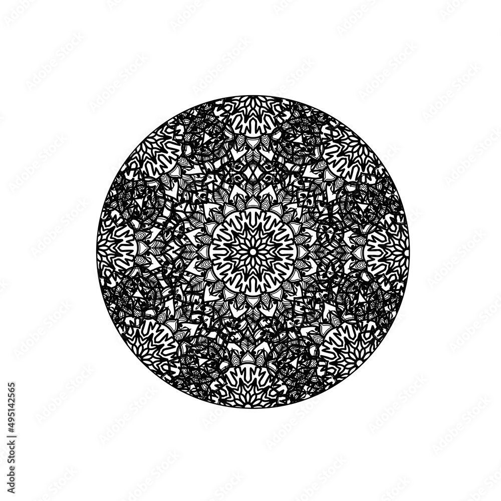 Vector round abstract circle. Mandala style. Vector round abstract circle. Mandala style.