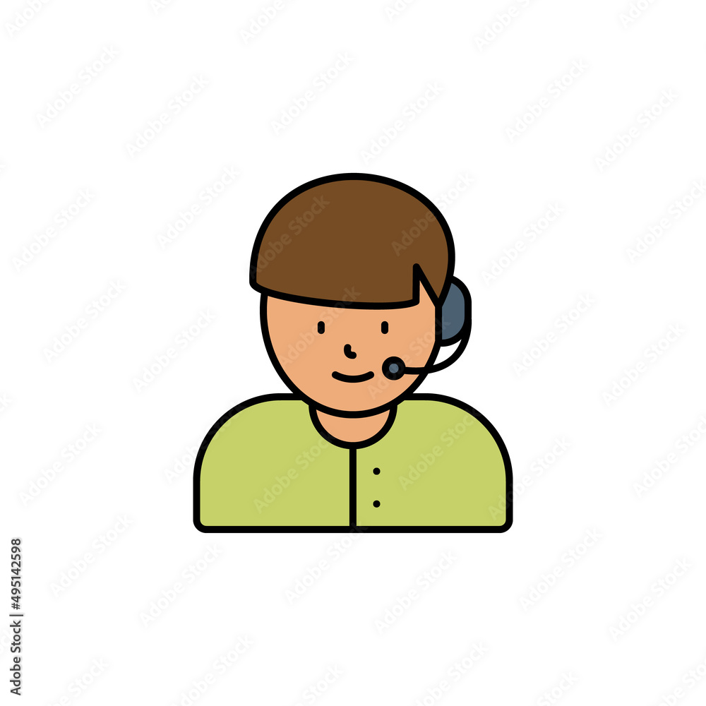 call center, avatar line icon. Elements of call centre illustration icon. Premium quality graphic design icon. Can be used for web, logo, mobile app, UI, UX call center, avatar line icon. Elements of call centre illustration icon. Premium quality graphic design icon. Can be used for web, logo, mobile app, UI, UX