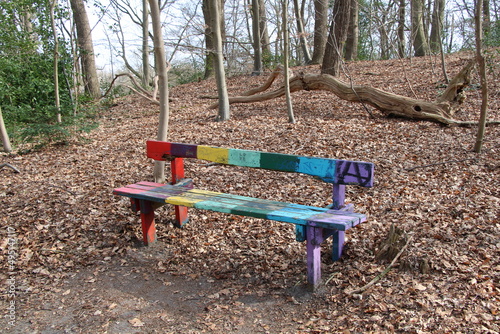 Wandern rund um Worpswede (Hiking around Worpswede, Germany) | Bank in Worpswede (Bench in Worpswede) photo