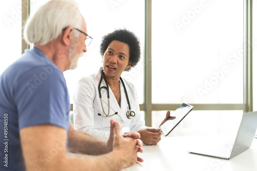 Concept of consulting between doctor and patient