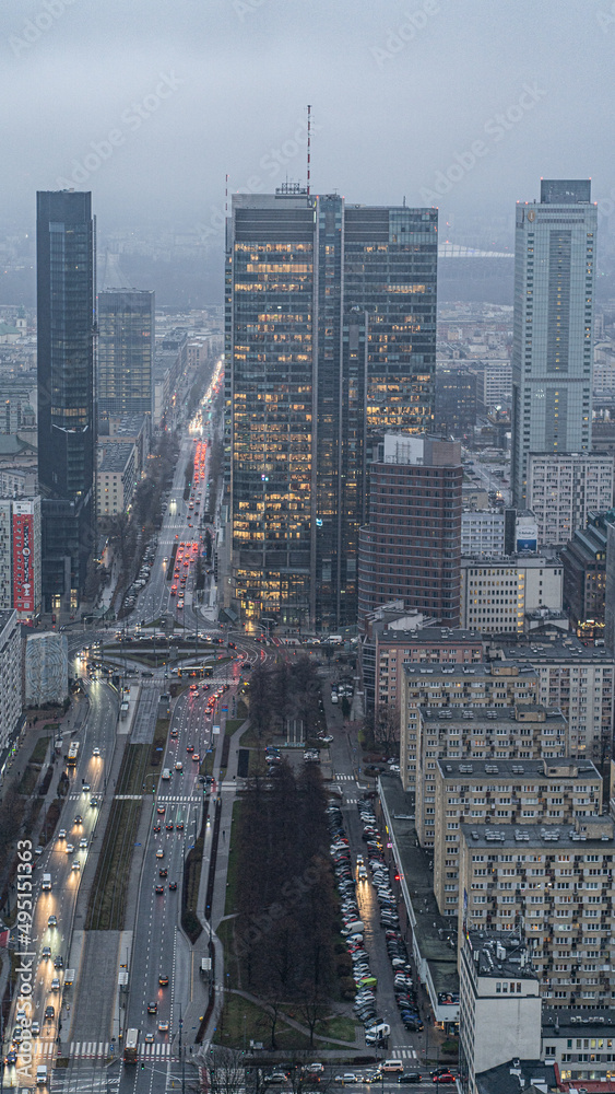 Skyfall Warsaw - an observation deck in the capital of Poland - the top of the office building