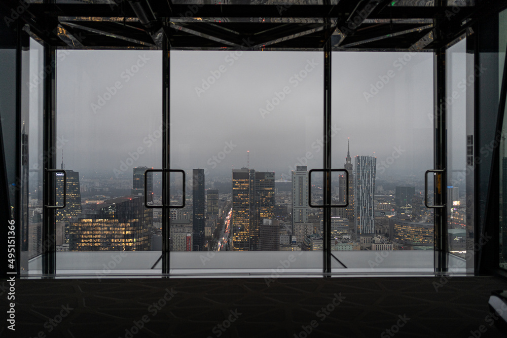 Skyfall Warsaw - an observation deck in the capital of Poland - the top of the office building