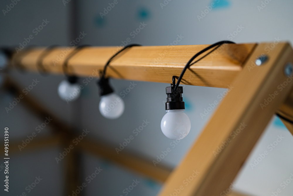 Obraz premium lights garland child's room - led light - energysaving