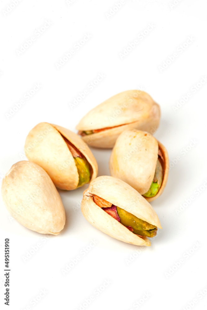 pistachio nuts isolated on white pistachio nuts isolated on white