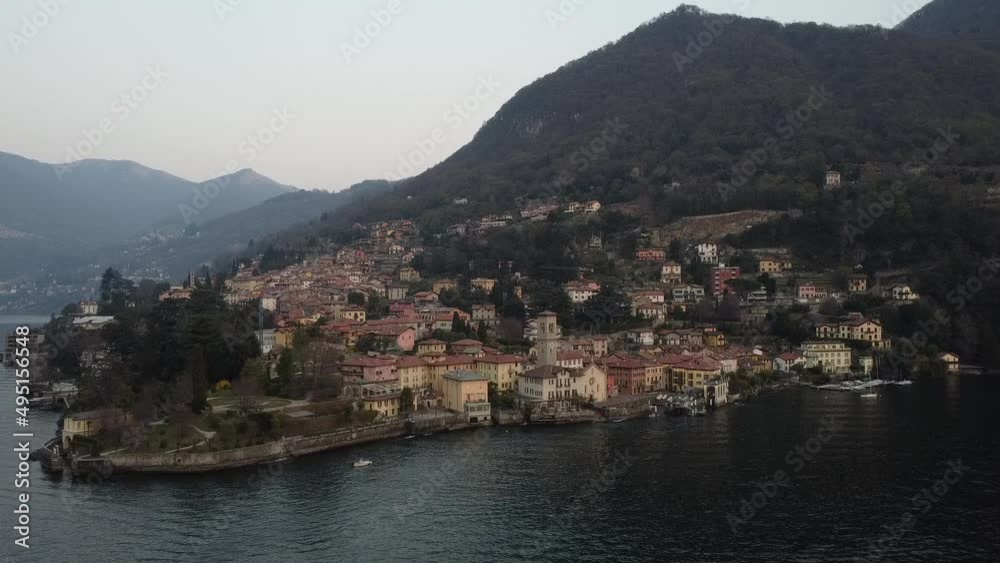 Landscape of Torno a village on Lake Como
