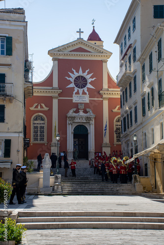 Fototapeta Naklejka Na Ścianę i Meble -  Philharmonic bands in Corfu roads