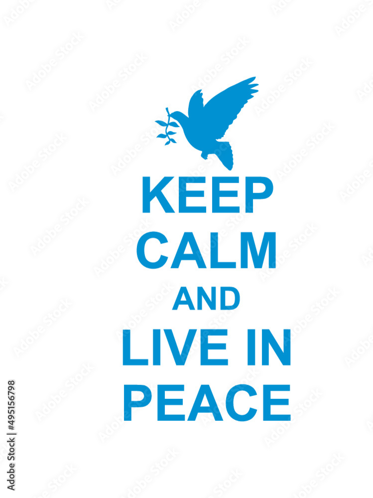 Obraz premium Peace Keep Calm 