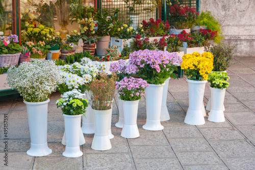 Street flower shop