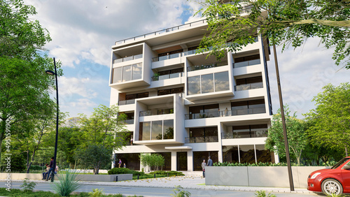 Modern  new residential bui...