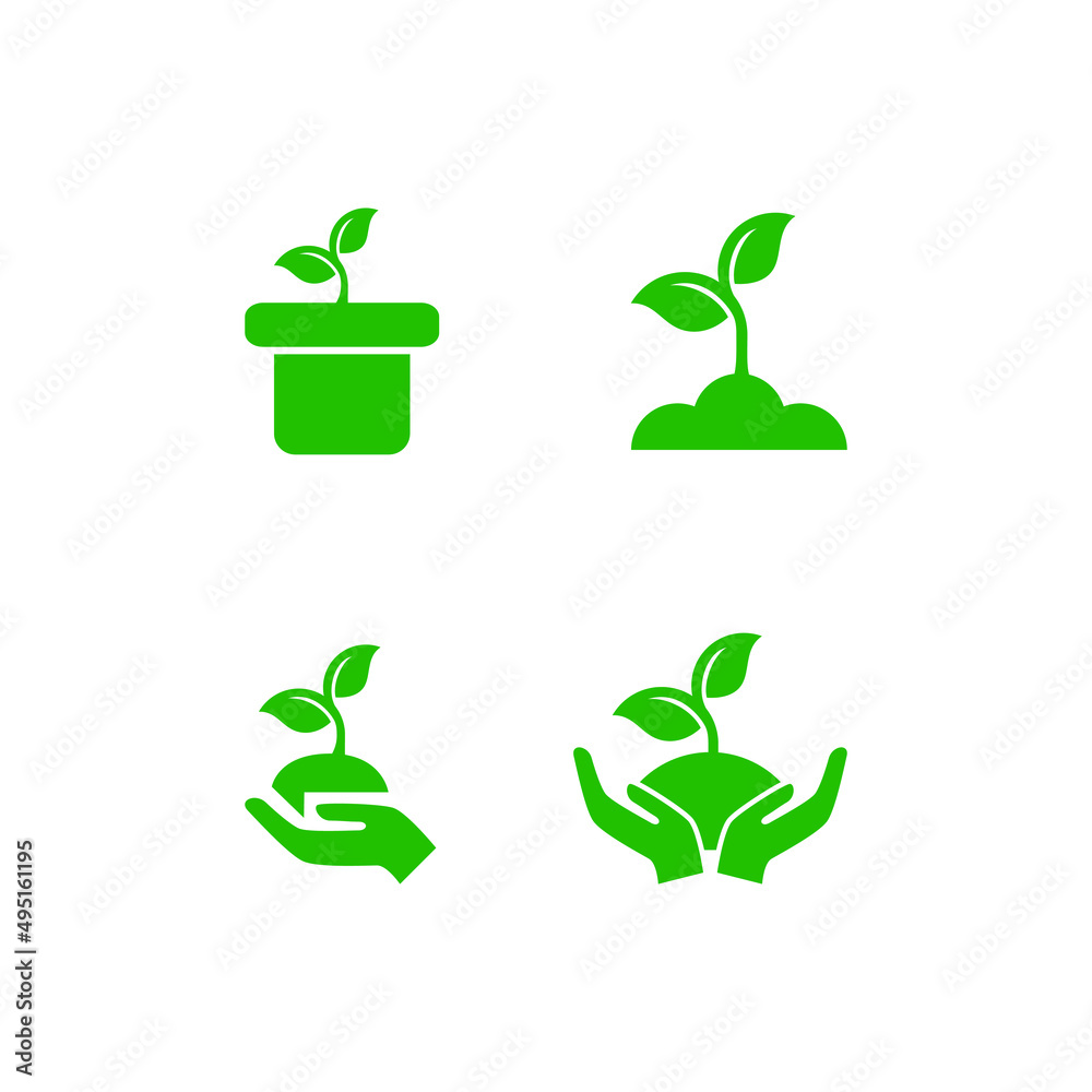 plant vector illustration for natural icons, symbols or logos plant vector illustration for natural icons, symbols or logos