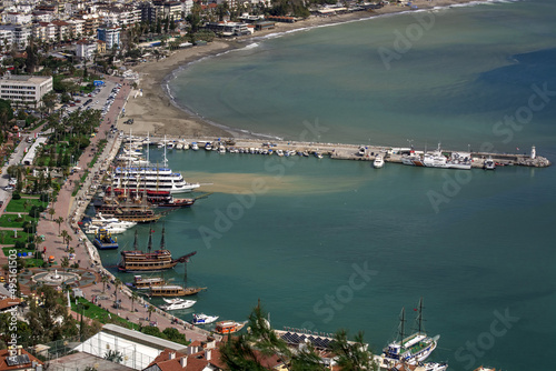East coast beach resort of Turkey Alanya.