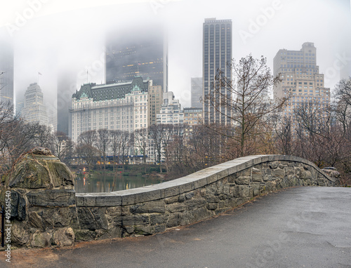 Gapstow Bridge in Central Park photo