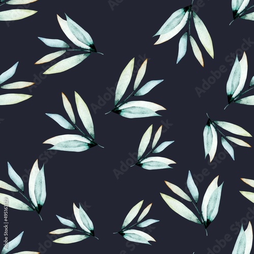 Floral watercolor seamless pattern