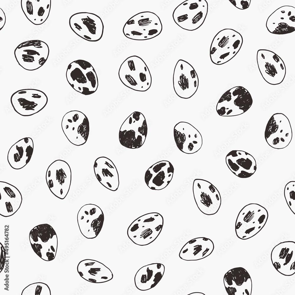 Easter eggs vector seamless pattern