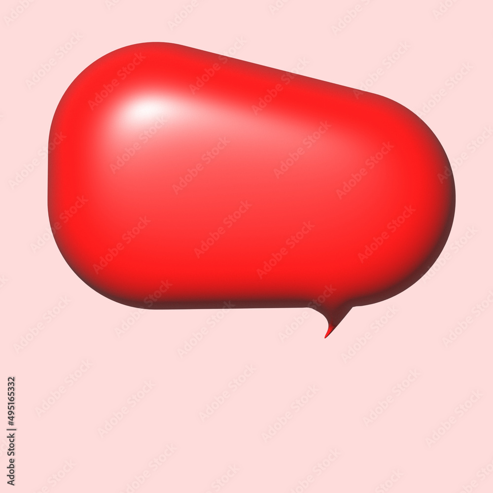 Discount 3d speech or message bubble for sales and special offers. Isolated on pink background Discount 3d speech or message bubble for sales and special offers. Isolated on pink background
