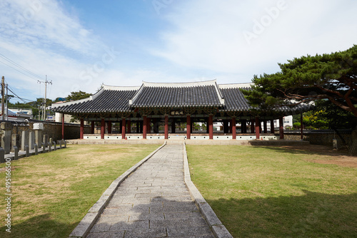 Government Offices of Geoje-hyeon in Geoje-si, South Korea. The Government office was built in the Joseon Dynasty.  © photo_HYANG