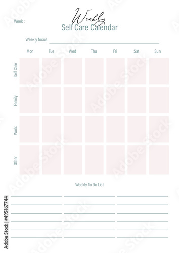 Daily Self Care Journal Set: 5 pages of how to love yourself better 