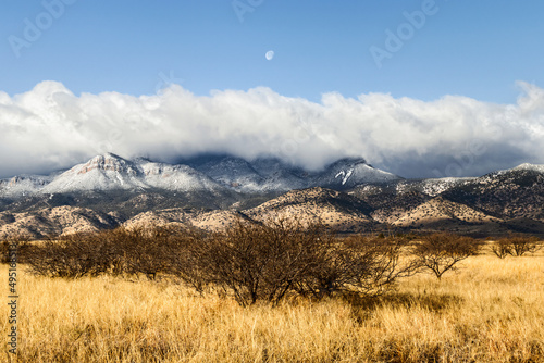Moon Over Huachuca Mountains